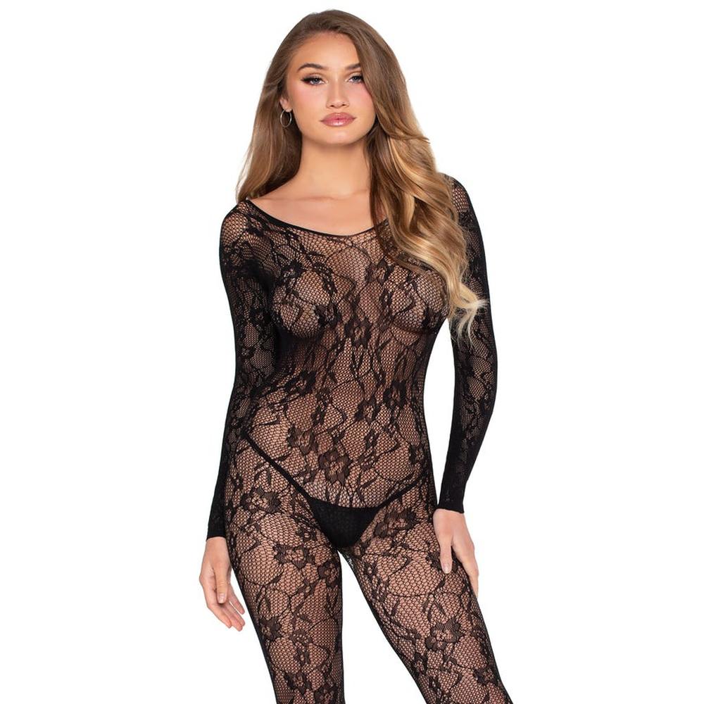 Leg Avenue - Lace Lingerie Bodystocking - Noir